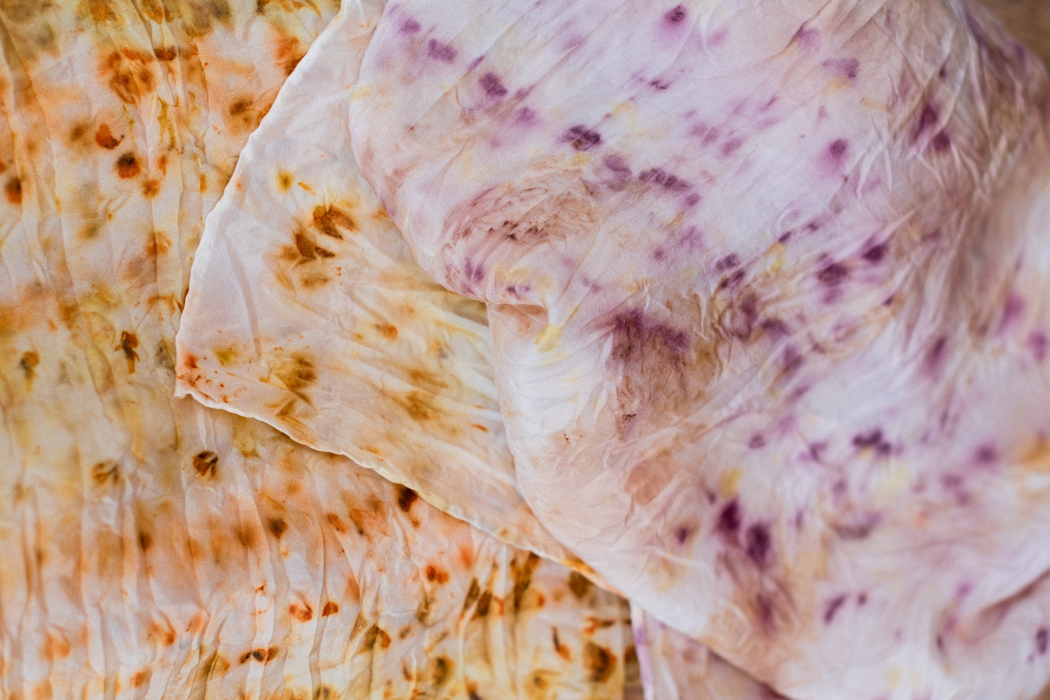 Botanical Dyed Silk Scarves