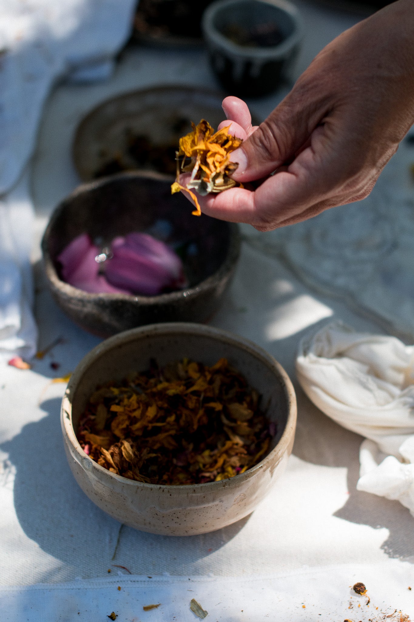 Botanical Dyed Silk Scarves